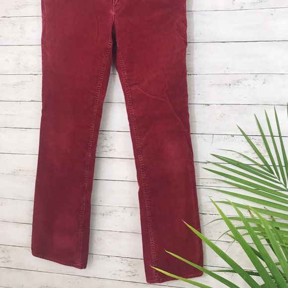 J.Crew Burgundy Corduroy Straight Leg Pants - 6R - Picture 5 of 6
